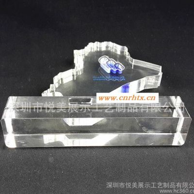 亚克力中国地图形状奖牌 有机玻璃纪念牌 亚克力内镶油滴工艺品