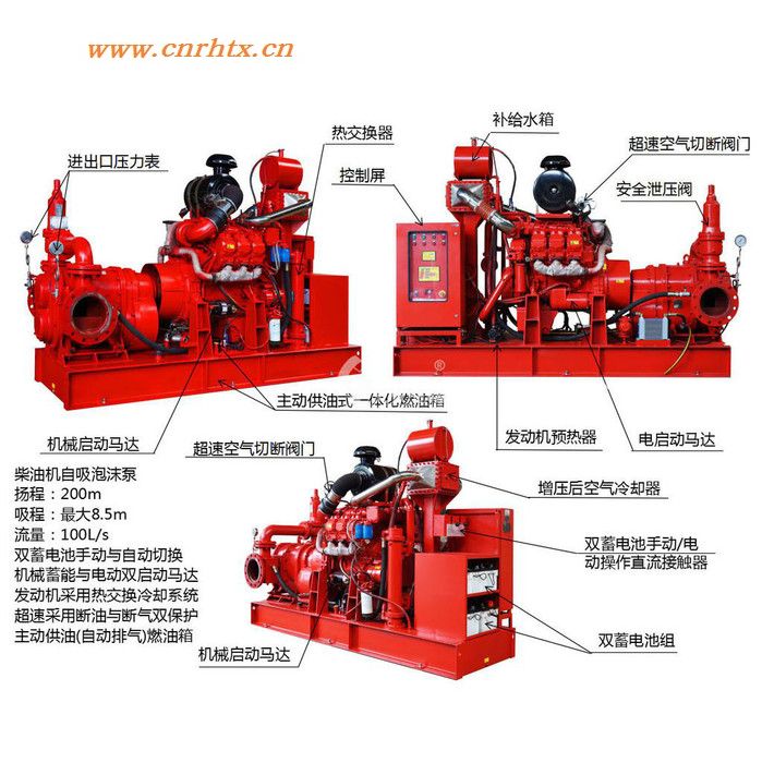 XBC10.0/180G-BYS 应急消防泵 柴油机应急消防泵 CCCF柴油机消防泵组 柴油机消防水泵机组-415KW