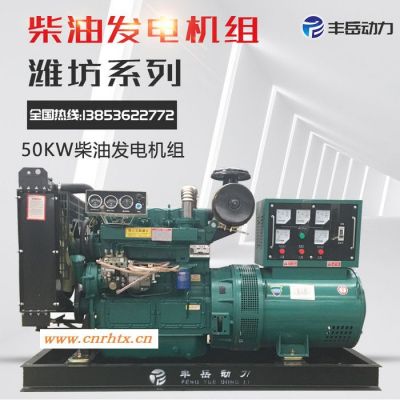 厂家直供 50kw潍坊型柴油发电机组 丰岳 小型柴油发电机组设备 欢迎选购