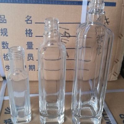 徐州玻璃罐瓶厂家生产直供精白料玻璃橄榄油瓶配套塑料盖