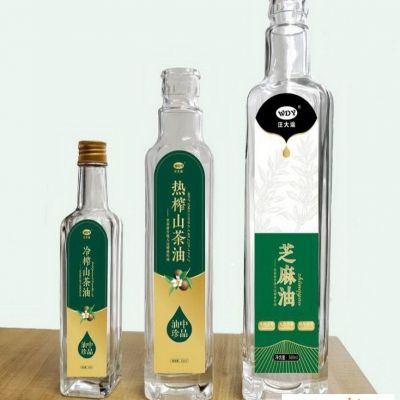 玻璃瓶厂家长期研发定制高白料玻璃橄榄油瓶